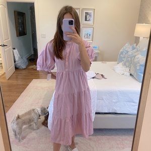 english factory puff sleeve dress